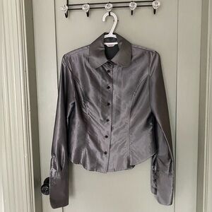 Vintage silver button up